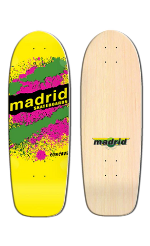Madrid Deck Retro Explosion Yellow 9.5"
