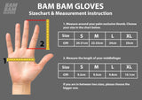 Bam Bam Leather Gloves Black/Red (2nd Generation) - The Boardroom