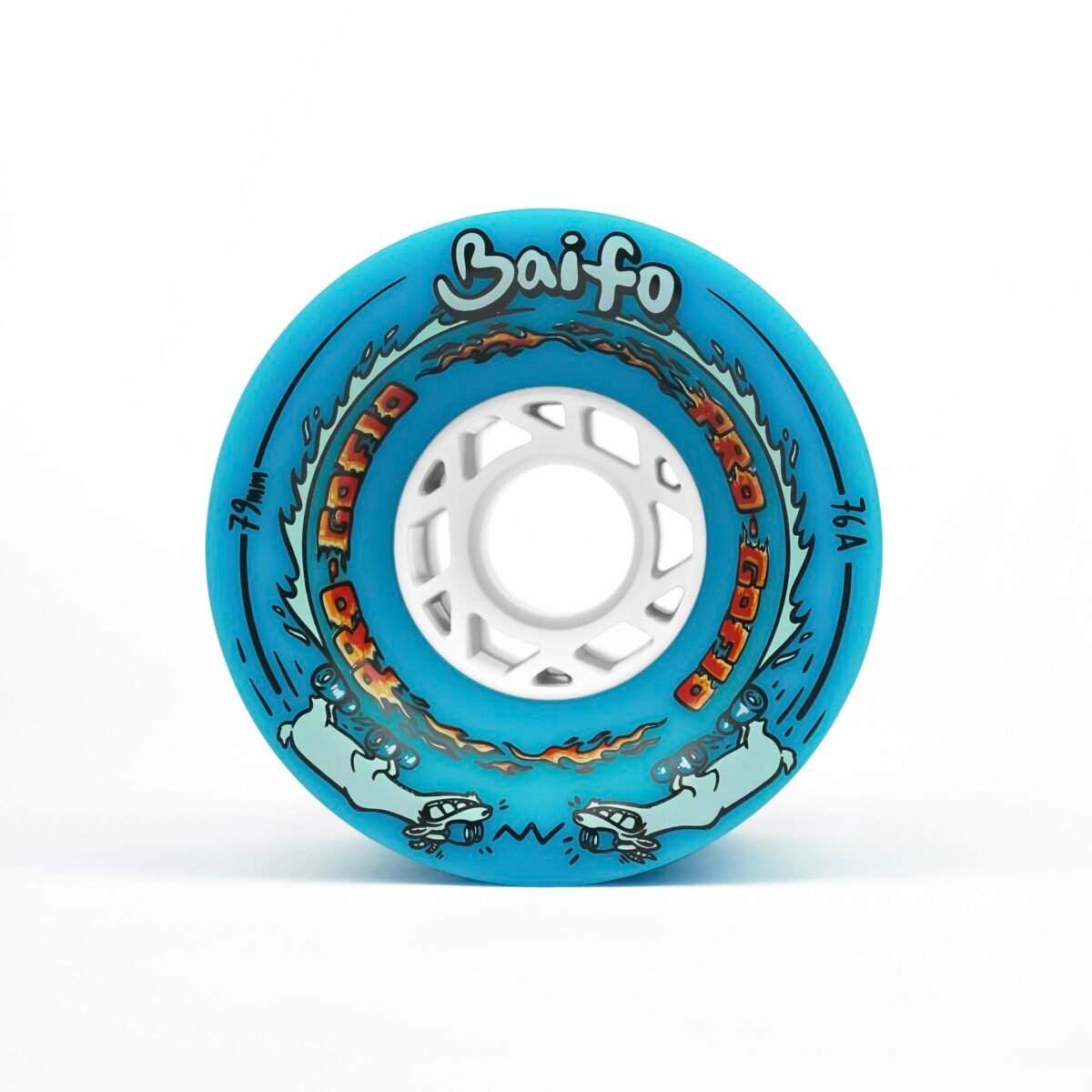 Baifo Pro-Gofio Blue 76A 79mm downhill longboard wheel