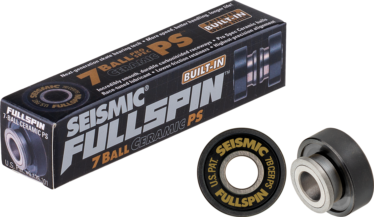 Seismic Fullspin® 7-Ball Ceramic Pro Spec™ Built-In Bearings