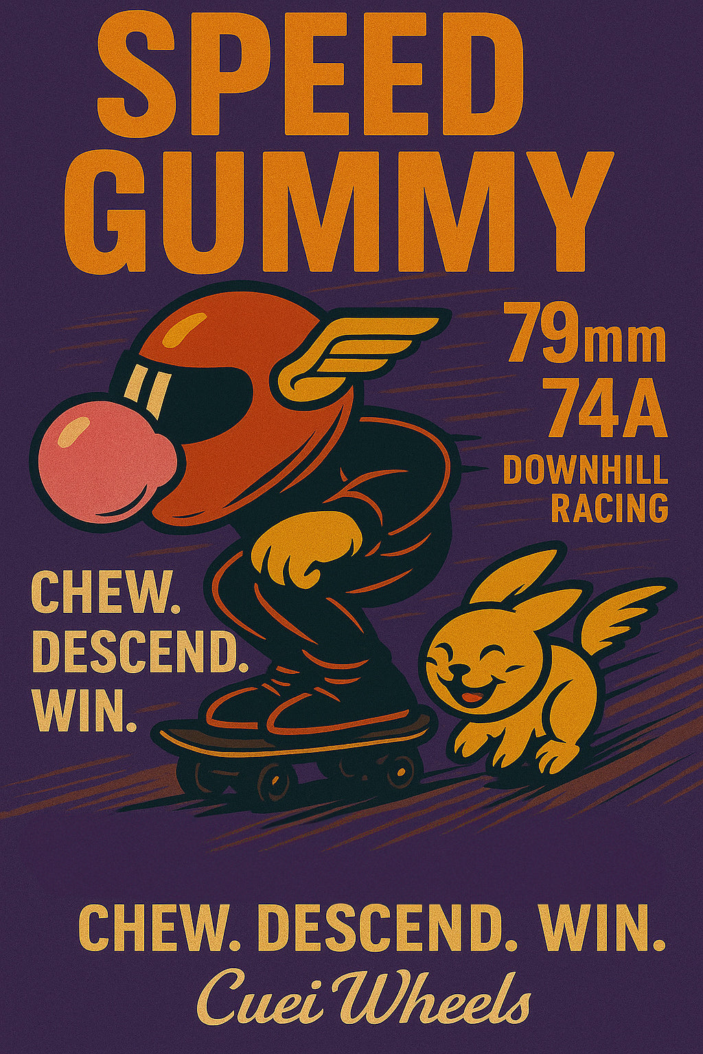 CUEI A1 79mm/74a Speed Gummy Longboard Wheels - Cuei - The Boardroom NZ