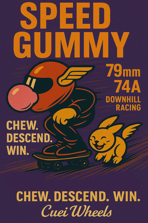 CUEI A1 79mm/74a Speed Gummy Longboard Wheels - Cuei - The Boardroom NZ