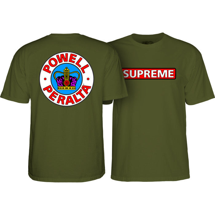 Powell-Peralta™ Supreme Tee - Military Green - Powell Peralta - The Boardroom NZ