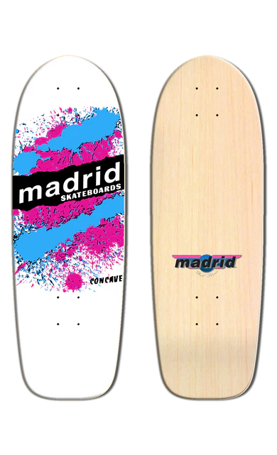 Madrid Deck Retro Explosion White 9.5"