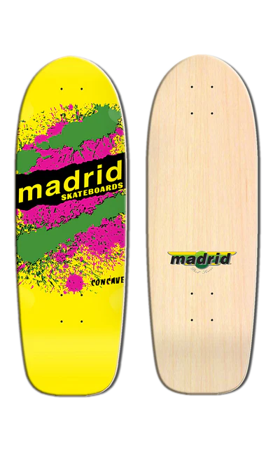 Madrid Deck Retro Explosion Yellow 9.5"