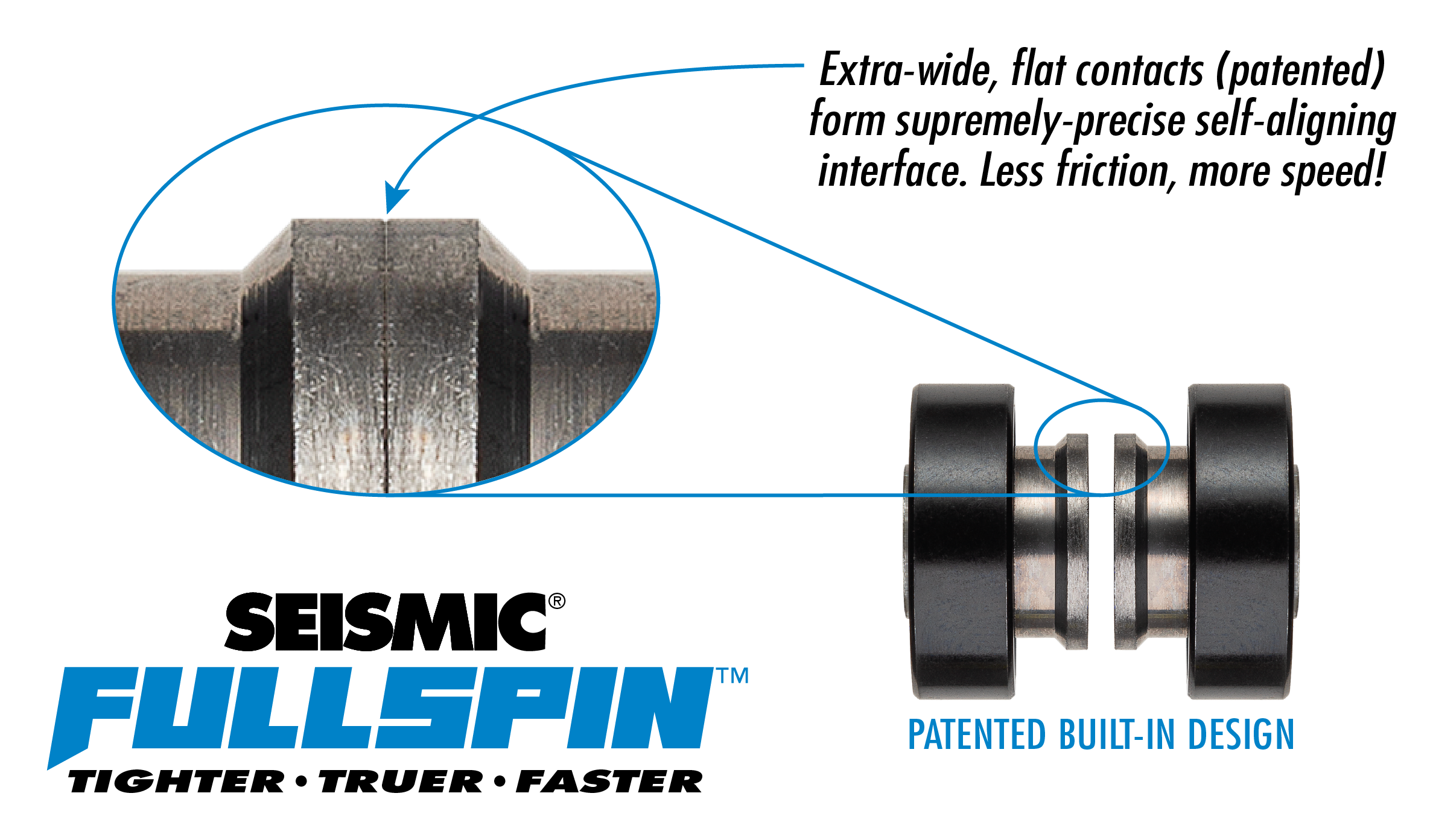 Seismic Fullspin® 7-Ball Ceramic Pro Spec™ Built-In Bearings