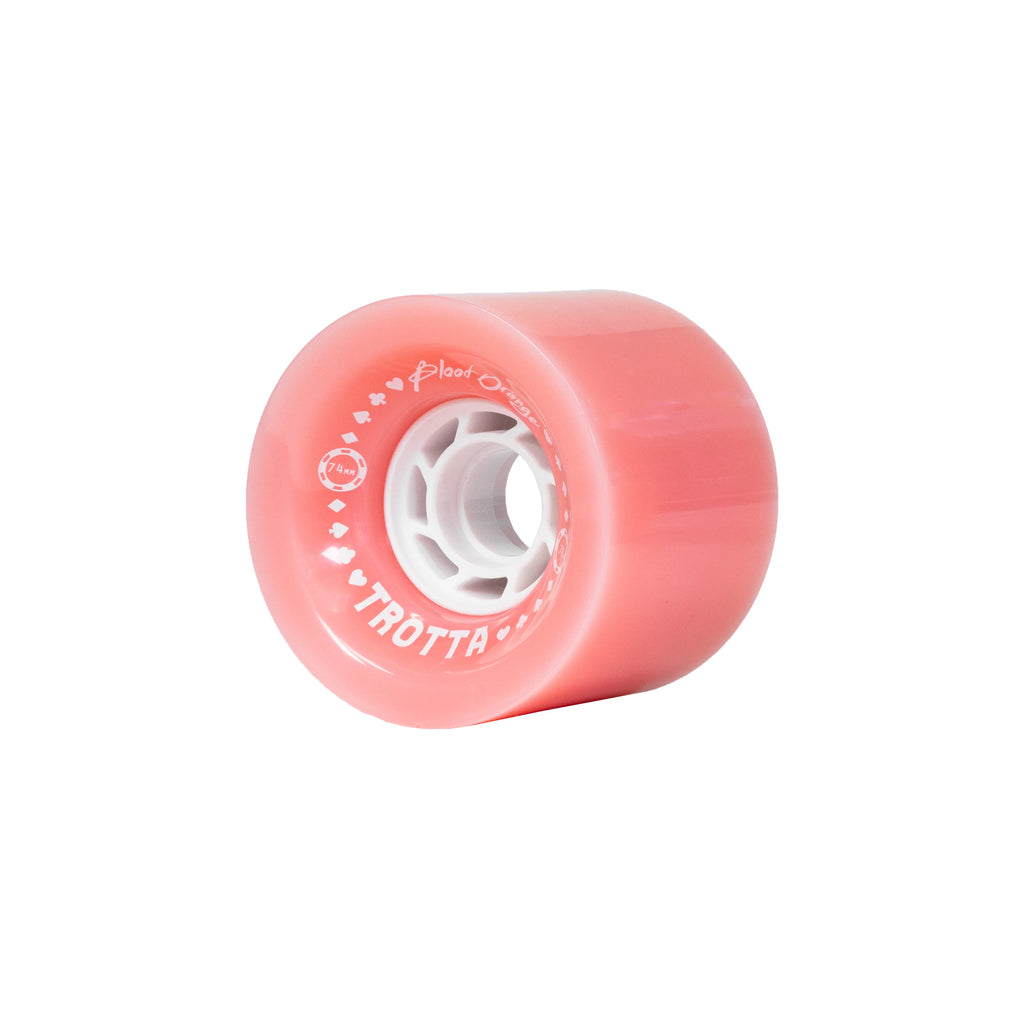 Blood Orange Trotta Pro Series 74mm 78a Longboard Wheels - Blood Orange - The Boardroom NZ