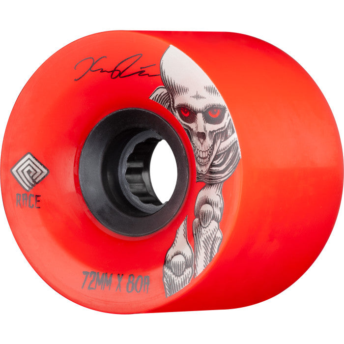 Powell Peralta Pro Kevin Reimer Downhill Experimental Skateboard Wheels Red 72mm 80A 4pk