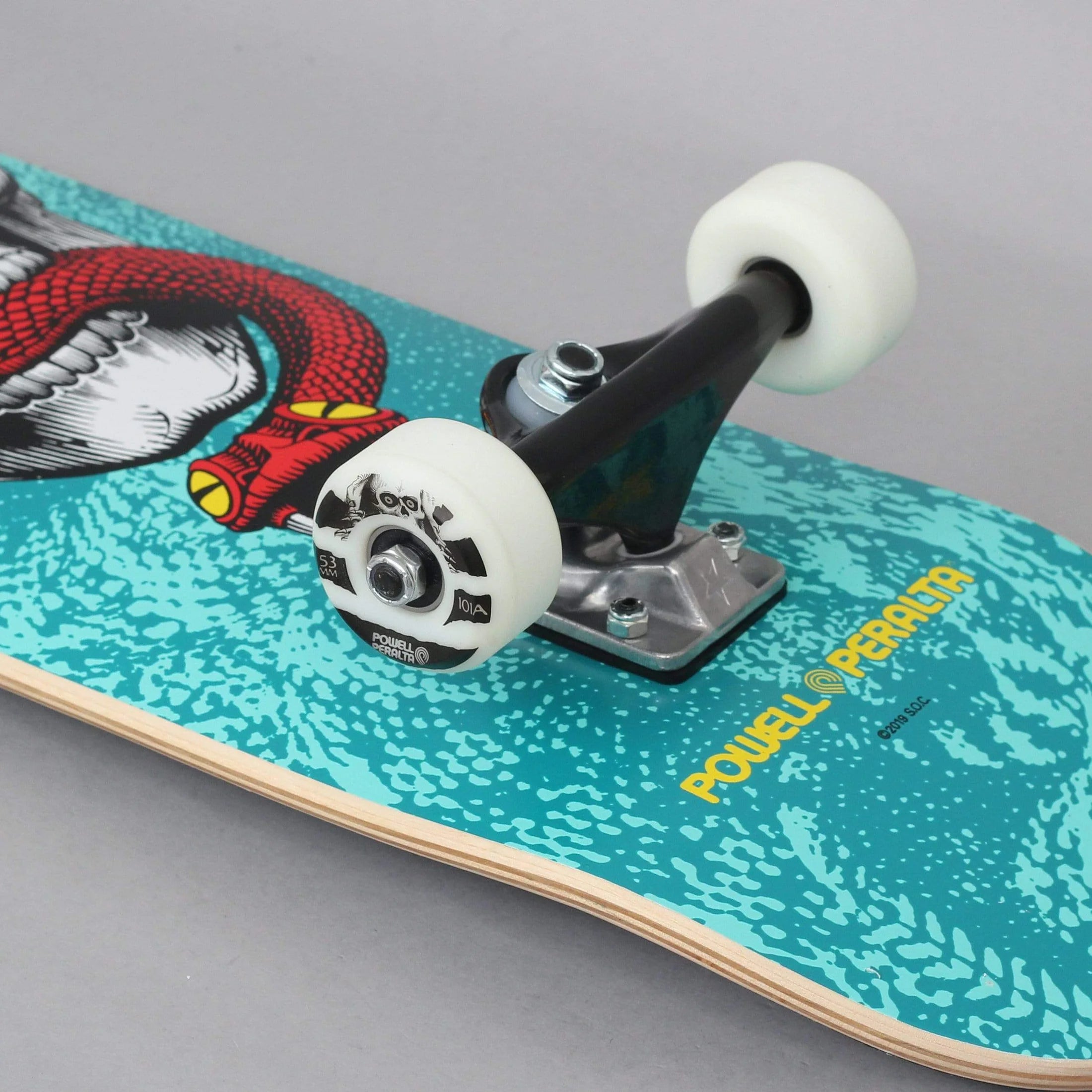 Powell Peralta - Skull & Sword Turquoise Skateboard Deck - Powell Peralta - The Boardroom NZ