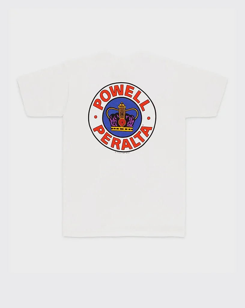 Powell - Peralta™ Supreme Tee - White - The Boardroom Downhill Limited