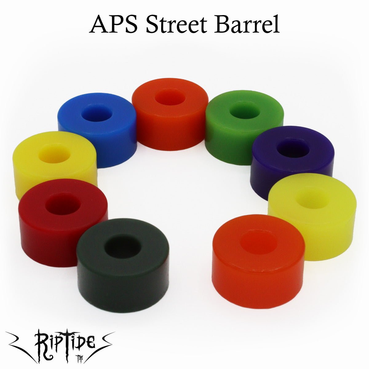 RipTide APS Short Street Cone & Street Barrel Bushings (4 - Pack W/ Washers) - The Boardroom Downhill Limited