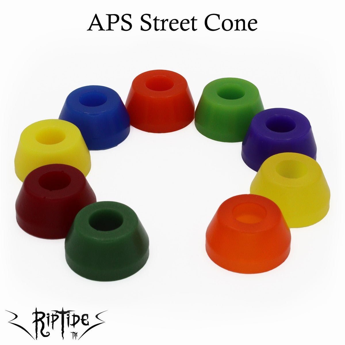 RipTide APS Short Street Cone & Street Cone Bushings (4 - Pack W/ Washers) - The Boardroom Downhill Limited