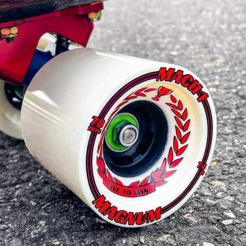 Venom Magnum Mach 1 Red Leaves 78mm 74a Longboard Wheels - The Boardroom Downhill Limited