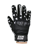 Bam Bam Leather Gloves Black/White - The Boardroom