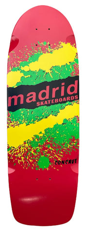 Madrid Deck Retro Explosion Red 9.5" - The Boardroom Downhill Limited