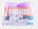 Nana Skateboard Wheels Bludgers 62mm 82a Lavender Rinse - The Boardroom Downhill Limited