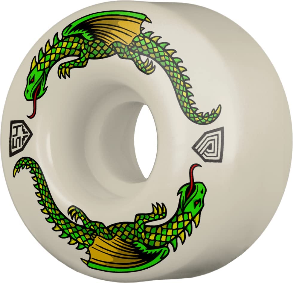 Roues Skateboard Powell Peralta Dragon Formula 93A 53mm X 33mm - Blanches