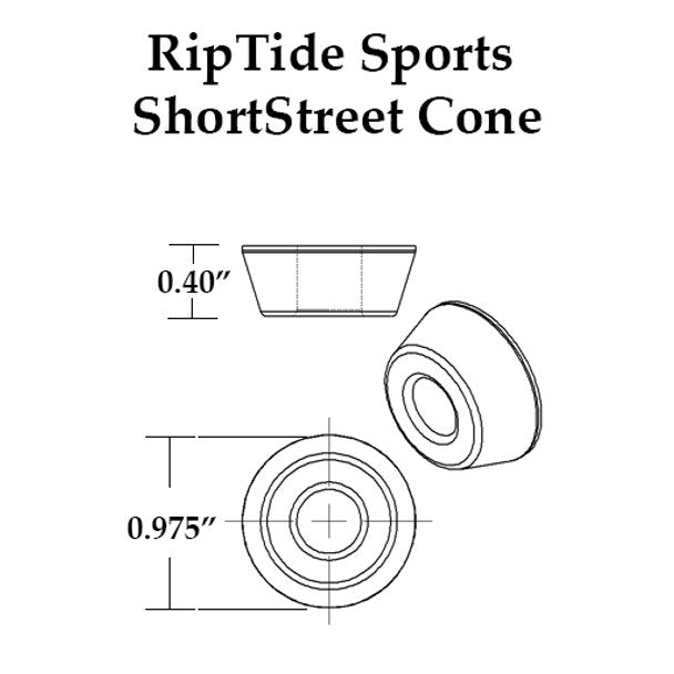 RipTide APS Short Street Cone Skateboard Bushings - The Boardroom