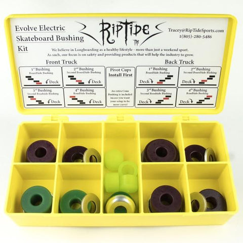 Riptide Evolve Dual Kingpin Board Bushing Box - The Boardroom