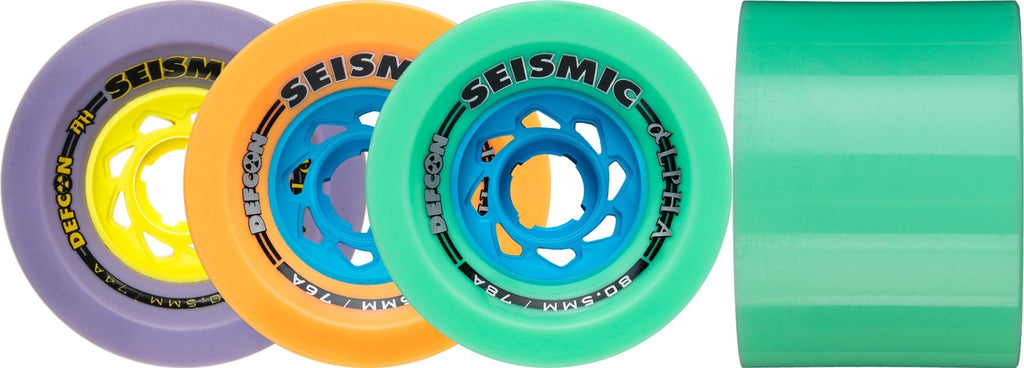 Seismic Alpha 80.5mm Longboard Wheels - The Boardroom