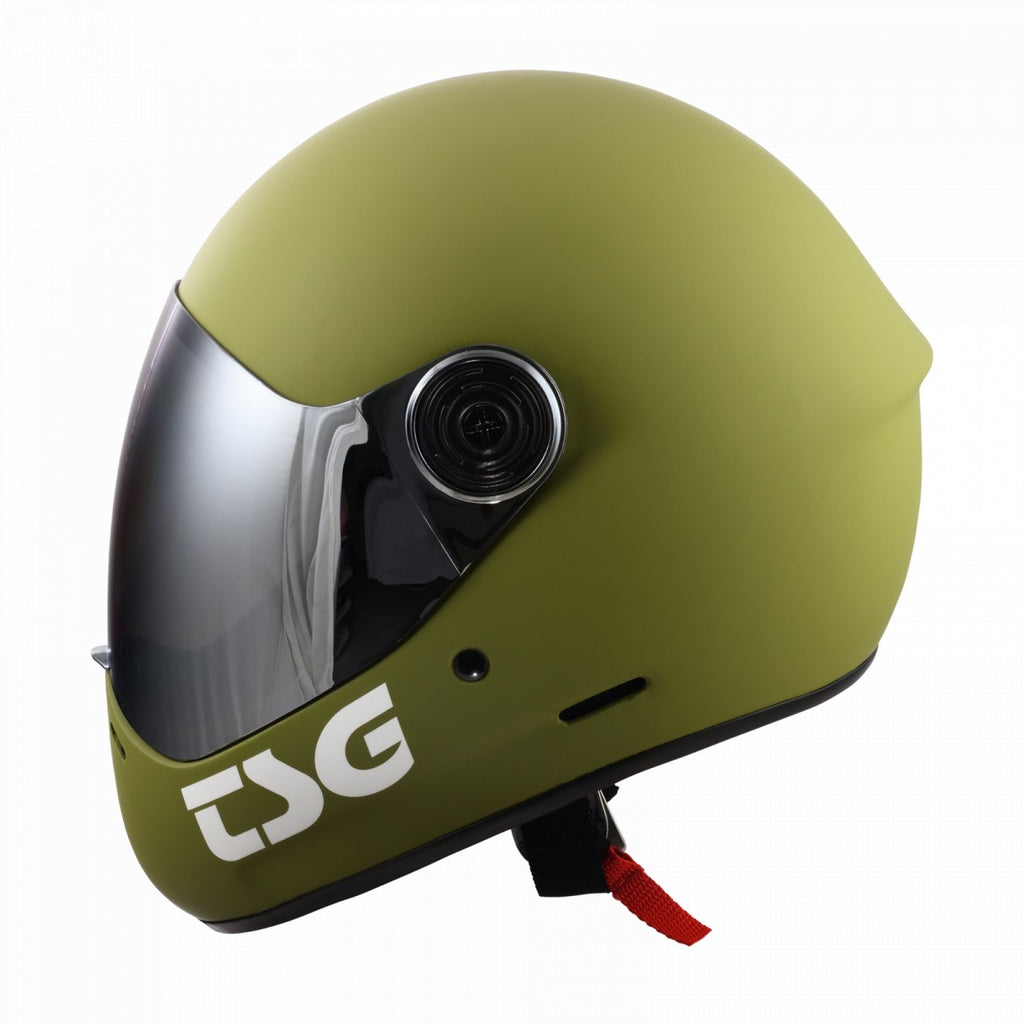 TSG Pro Pass Fullface Helmet Matt Olive - The Boardroom